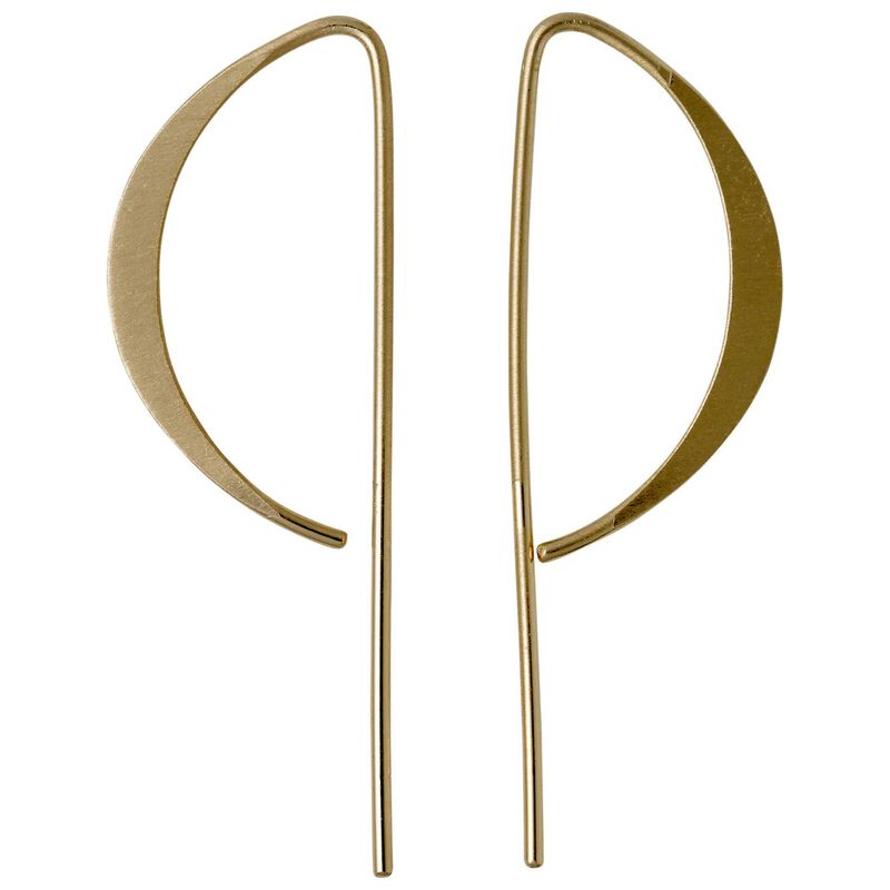 Pilgrim Peony Gold Plated Earrings image number 0